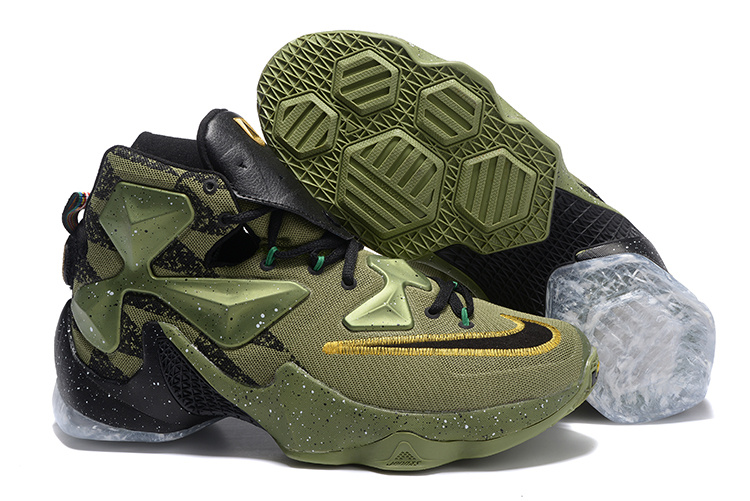 Cheap Nike LeBron James 13 All Star Shoes Men Army Green