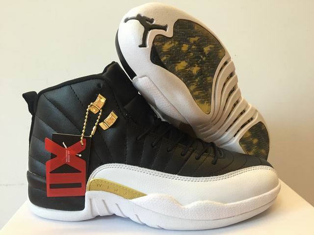 Wholesale Air Jordan 12 Wings Shoes Retro Black/White