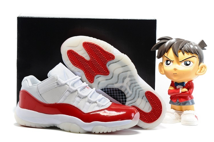 Cheap Air Jordan 11 White/Red Shoes Retro Low