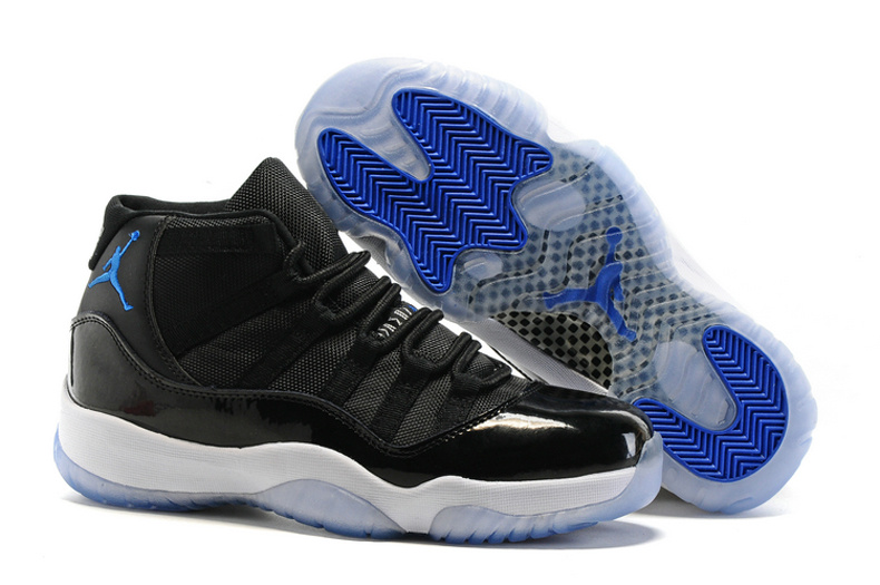 Cheap Air Jordan 11 Black/Blue Shoes Retro Men