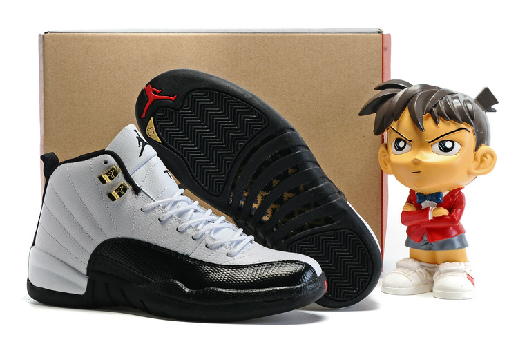 Cheap Wholesale Air Jordan 12 Retro Men White/Black