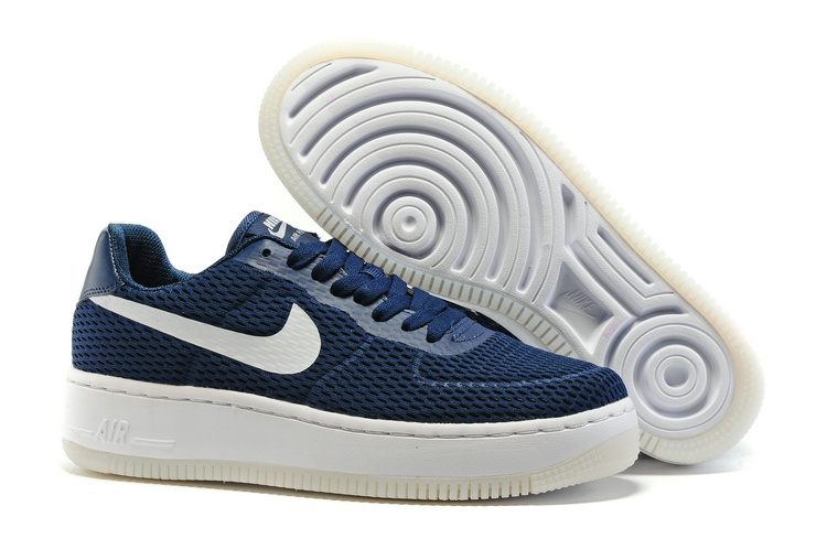 Cheap Air Force 1 Low Upstep BR Women Dark Blue/White