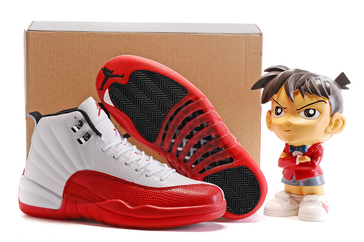 Cheap Air Jordan 12 Retro Shoes Men Official Red/White