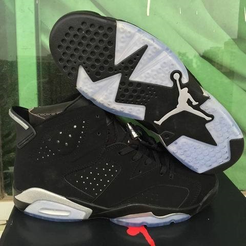 Cheap Air Jordan 6 Shoes Retro Men Black/White