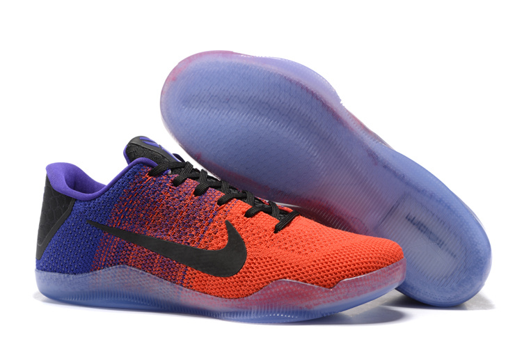 Cheap Nike Kobe Bryant 11 Knitted Red/Purple/Black