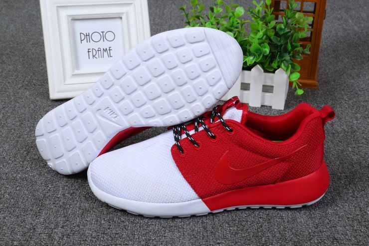 Wholesale Cheap Nike Roshe Women White/Red