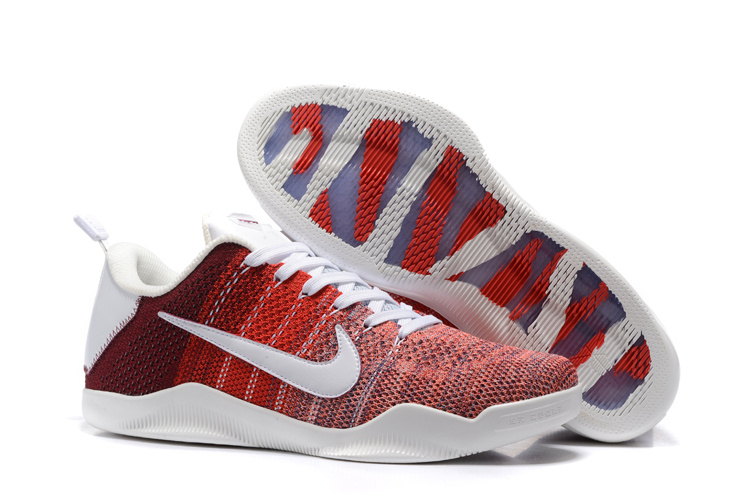 Cheap Nike Kobe Bryant 11 Knitted Red/White