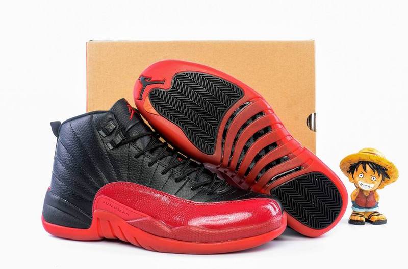 Cheap Air Jordan 12 Shoes Retro Women Black/Red