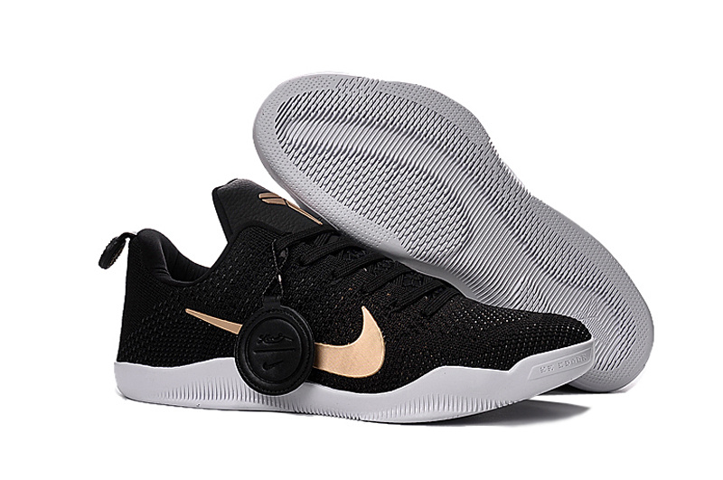 High Quality Nike Kobe Bryant 11 Knitted Shoes Black/Golden