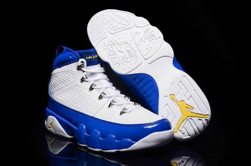 Wholesale Air Jordan 9 Shoes Retro White/Blue