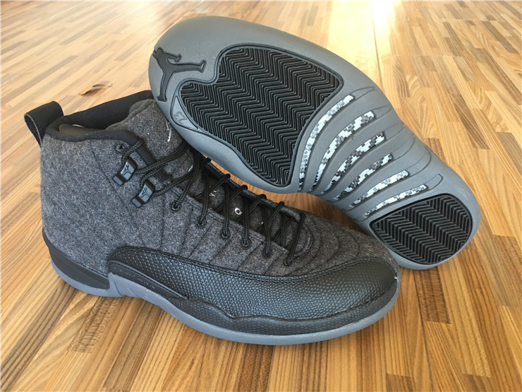 Cheap China Air Jordan 12 Wool Retro Women Ash Grey
