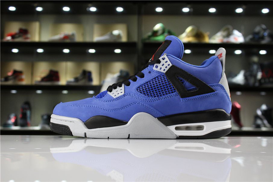 Cheap Eminem x Air Jordan 4 Encore Blue/Black-Grey/Red 314254-704