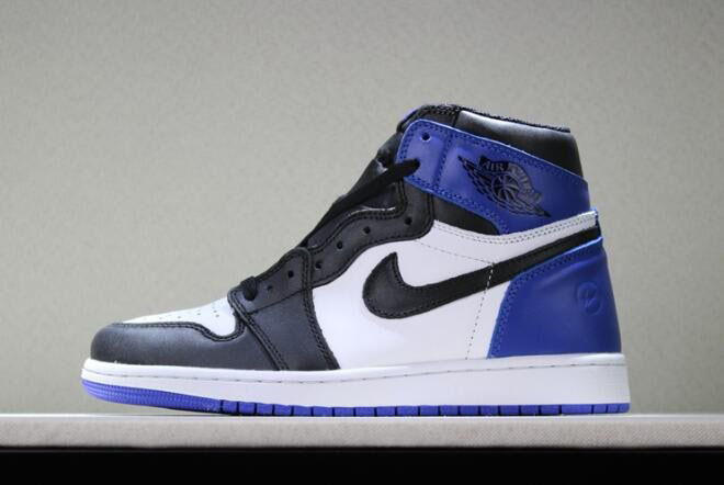 Fragment Design x Air Jordan 1 Retro High OG White/Sport Royal-Black 716371-040