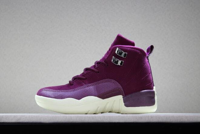 Kid's Air Jordan 12 Bordeaux Bordeaux/Sail/Metallic Silver
