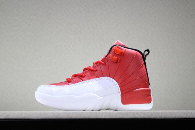 Kid's Air Jordan 12 Gym Red/Black-White Sale Free Shipping