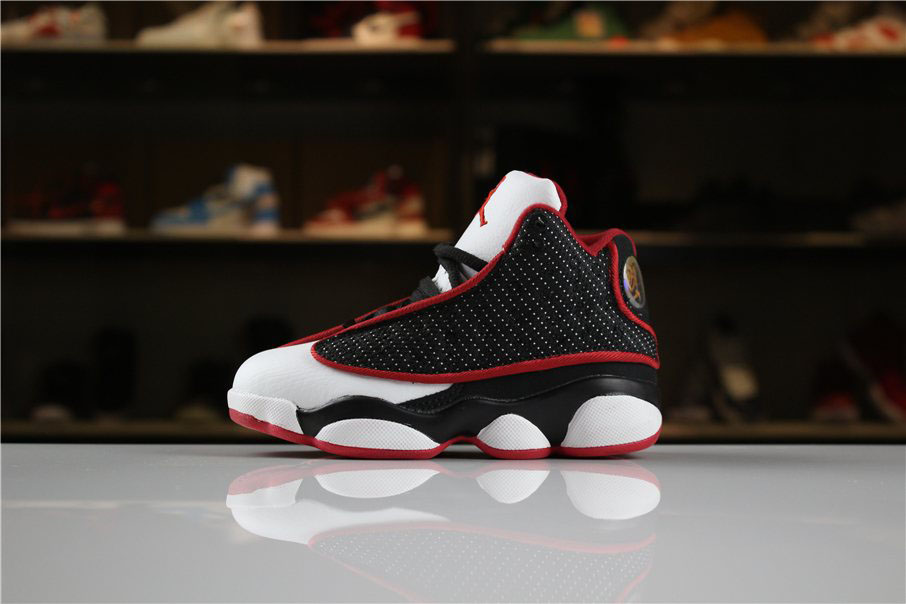Kid's Air Jordan 13 Black/True Red-White For Sale