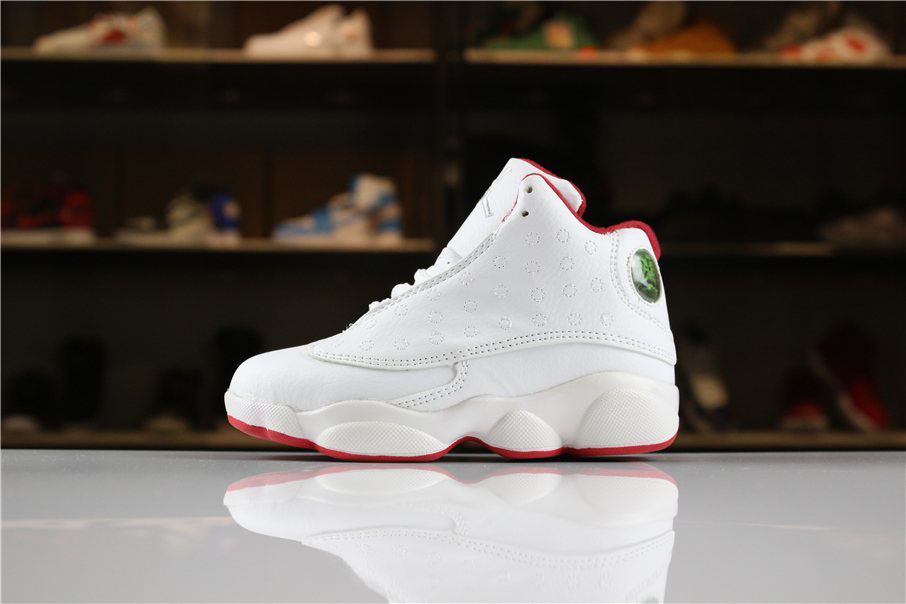 Kid's Air Jordan 13 History of Flight White/Metallic Silver-University Red