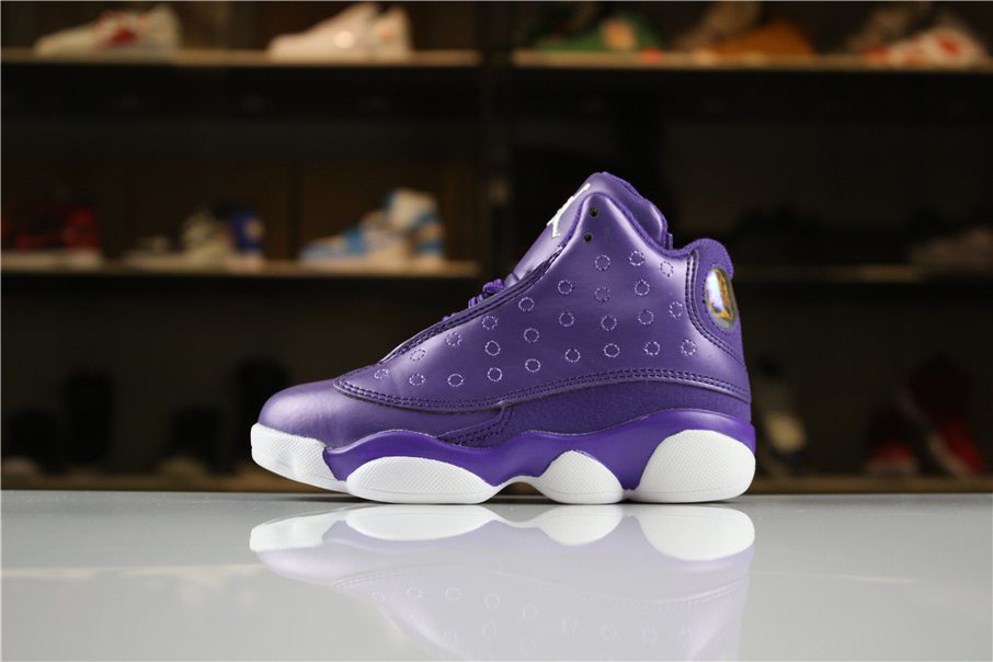 Kid's Air Jordan 13 Night Purple/White For Sale