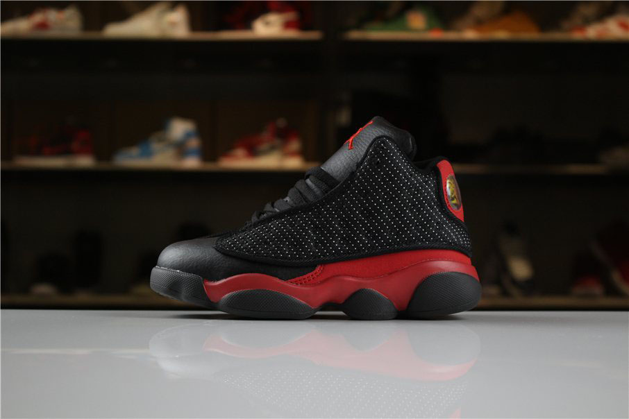 Kid's Air Jordan 13 Retro Bred Black/True Red-White For Sale