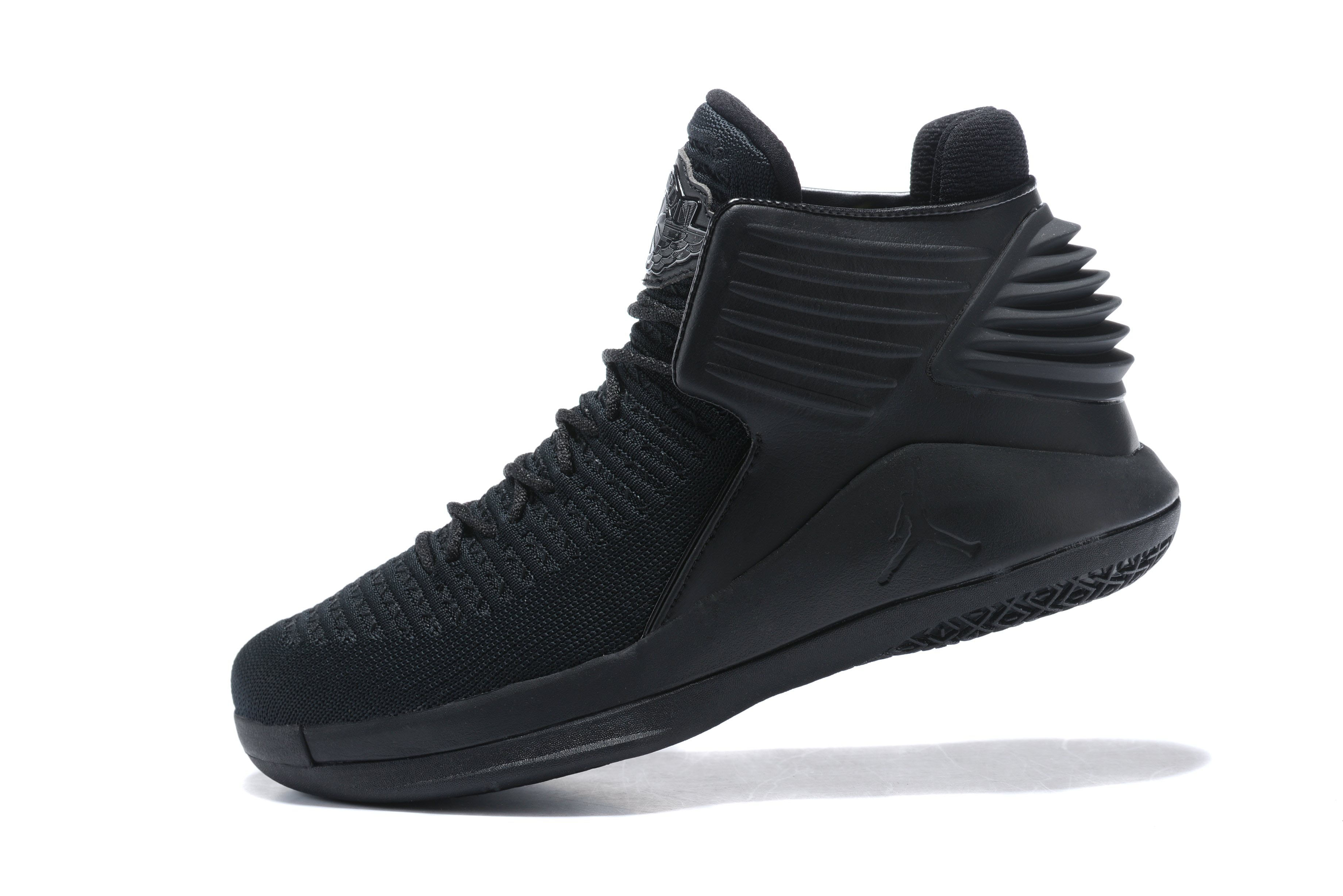 Latest Air Jordan 32 Triple Black Men's Basketball Shoes