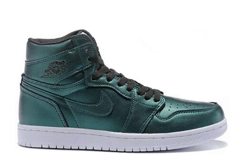 New Air Jordan 1(1) Green White-119 Basketball Shoes Online