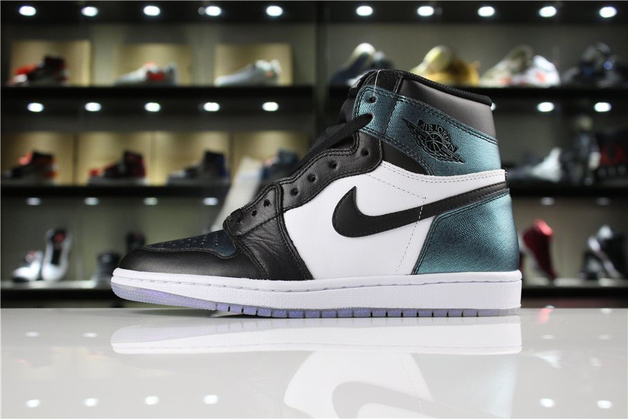 Men's Air Jordan 1 High OG All-Star Black/Metallic Silver-White 907958-015