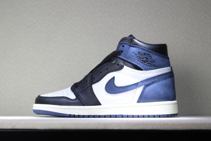 Air Jordan 1 Retro High OG Blue Moon Men's Basketball Shoes 555088-115