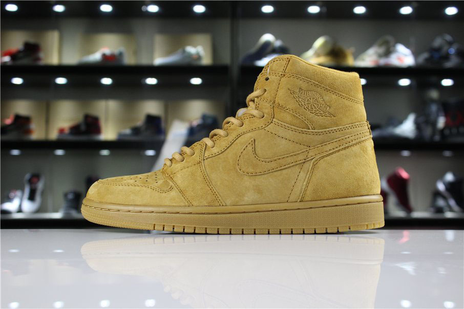 Air Jordan 1 Retro High OG Wheat Golden Harvest 555088-710