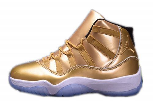 New Air Jordan 11 All Gold-186 Shoes Online