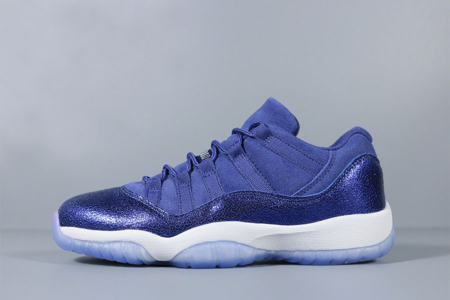 New Air Jordan 11 Low GS Blue Moon Grade School Shoes 580521-408