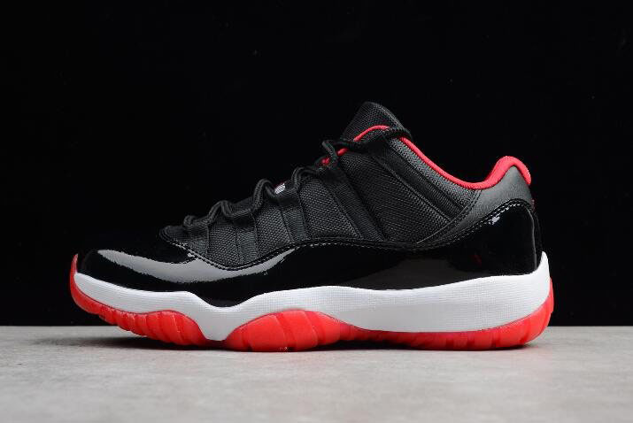 Air Jordan 11 Retro Low Bred Black/True Red-White 528895-012