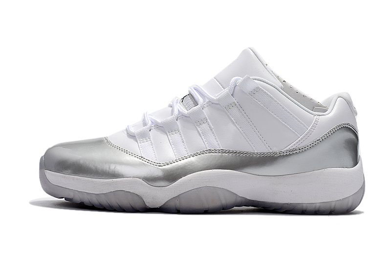 New Air Jordan 11 Retro Low White/Metallic Silver 833001-102