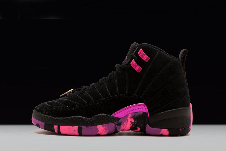 Air Jordan 12 Retro DB Doernbecher Black/Hyper Violet-Pink Blast AH6987-023