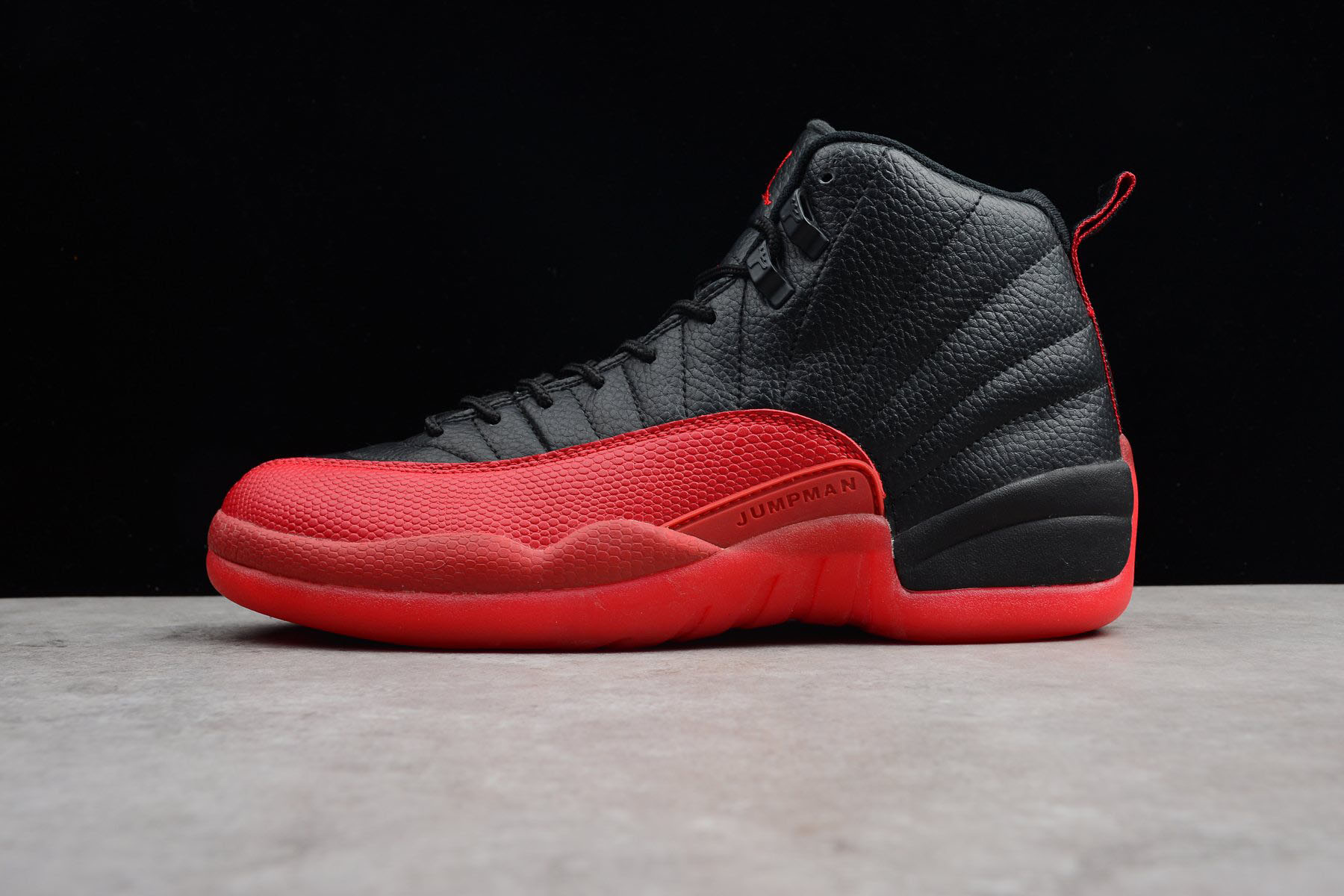 Air Jordan 12 Retro Flu Game Black/Varsity Red 130690-002