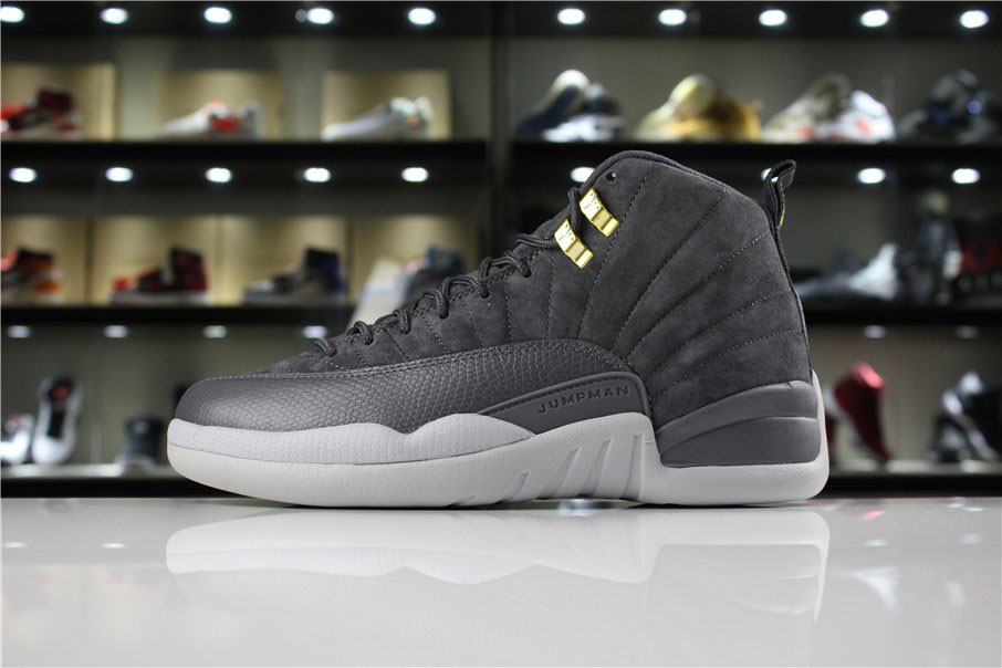 Air Jordan 12 Dark Grey Dark Grey/Dark Grey-Wolf Grey 130690-005