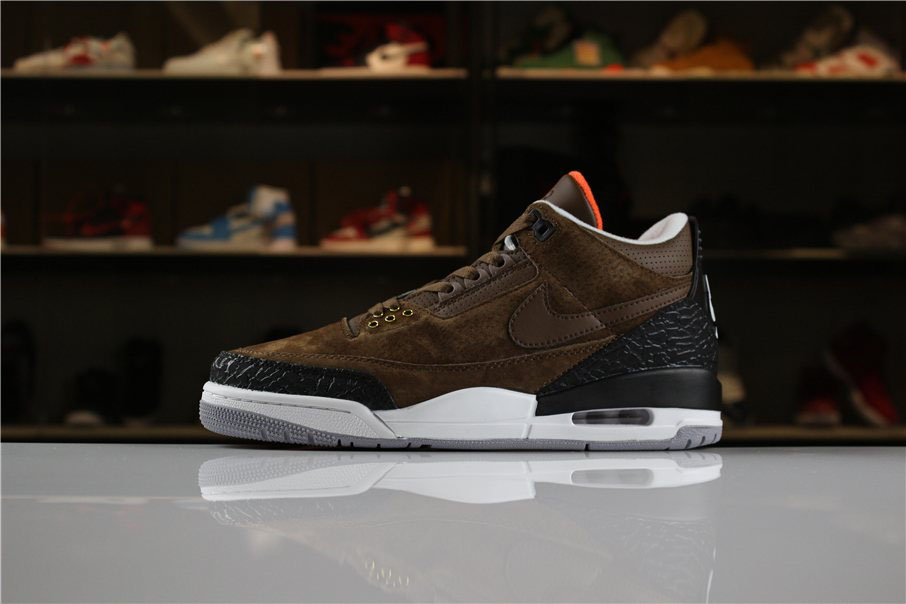 2020 Air Jordan 3 JTH NRG Coffee Brown/Black-White AV6683-300 For Sale