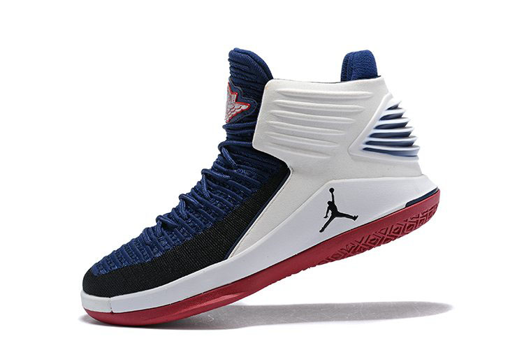New Air Jordan 32 Cavs PE Navy/White-Red Men's Basketball Shoes