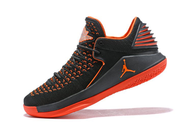 New Air Jordan 32 Low Black Orange Men's Basketball Shoes