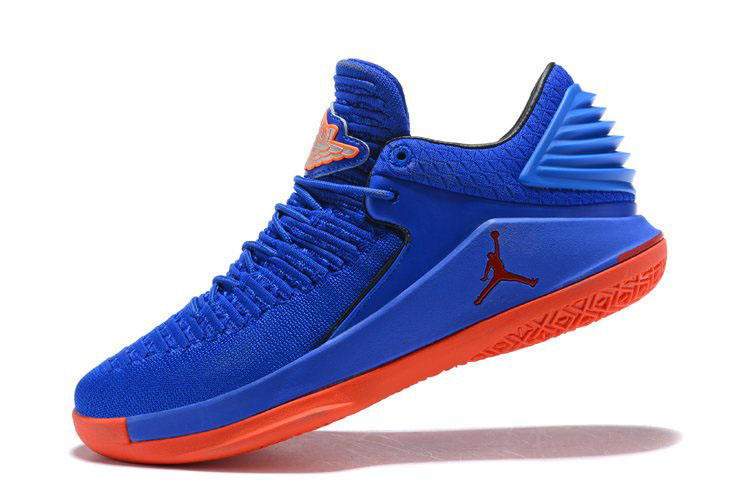 New Air Jordan 32 Low Blue Orange Men's Basketball Shoes