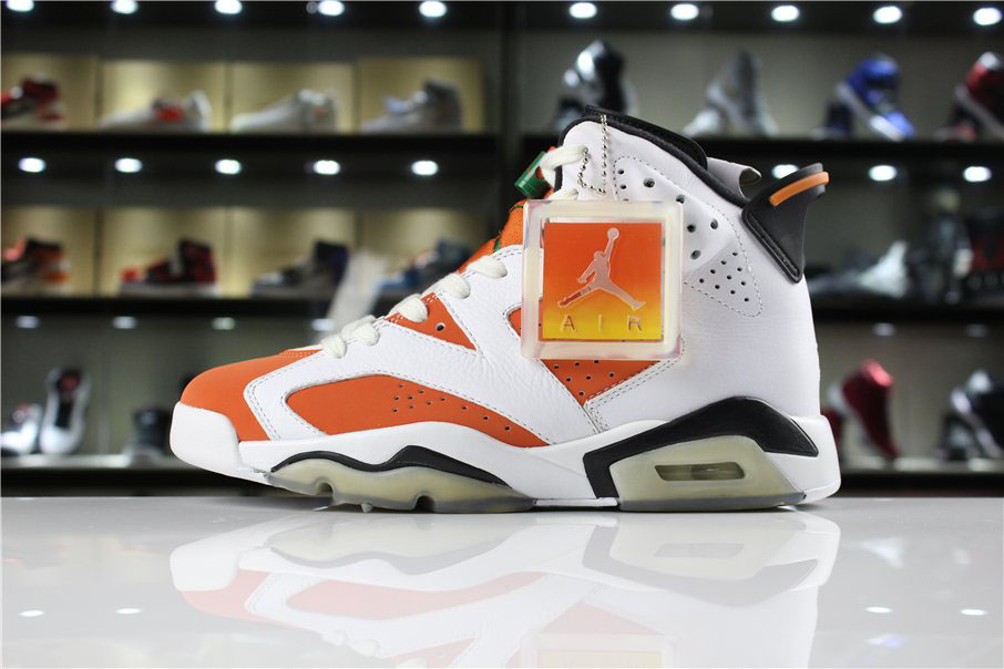 New Air Jordan 6 Gatorade Summit White/Black-Team Orange For Sale