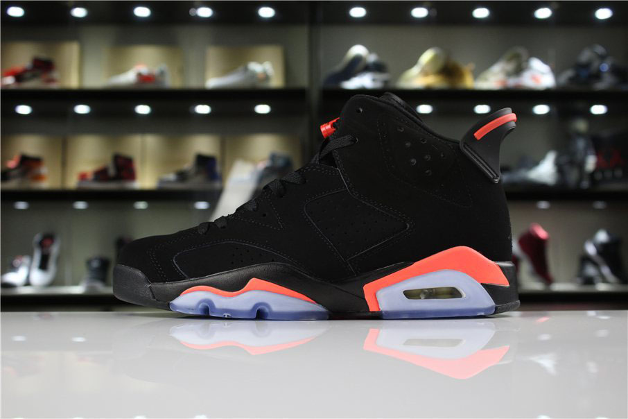 Mens and Womens Air Jordan 6 Retro Black/Infrared 23 For Sale