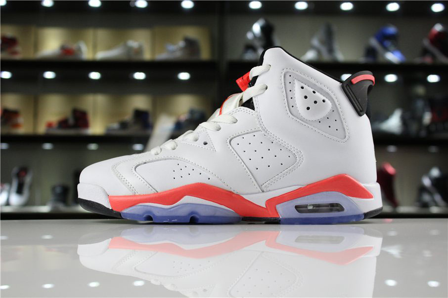 Air Jordan 6 Retro White Infrared White/Infrared-Black 384664-123