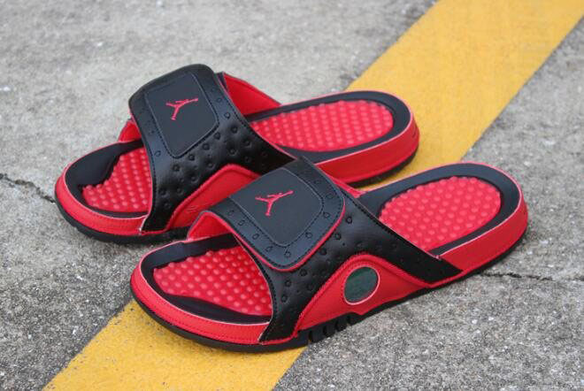 New Air Jordan Hydro 13 XIII Retro Black/True Red 684915-001 Free Shipping