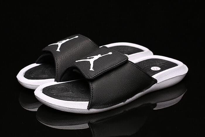 New Air Jordan Hydro 6 Retro Sandals Black/White Men's and Women's Size 881473-032