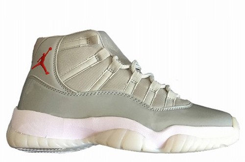 New Air Jordan XI(11) Grey White Red-204 Basketball Shoes Online