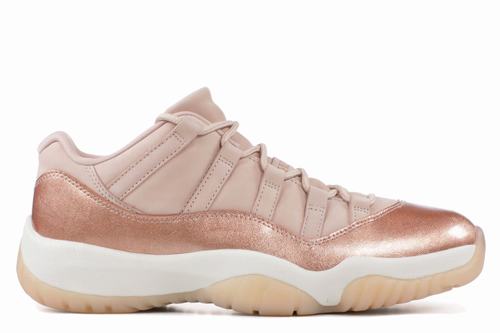 New Air Jordan XI(11) Low Rose Gold Basketball Shoes Online