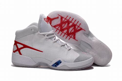 New Air Jordan XXX(30) White Red-008 Releases For Sale