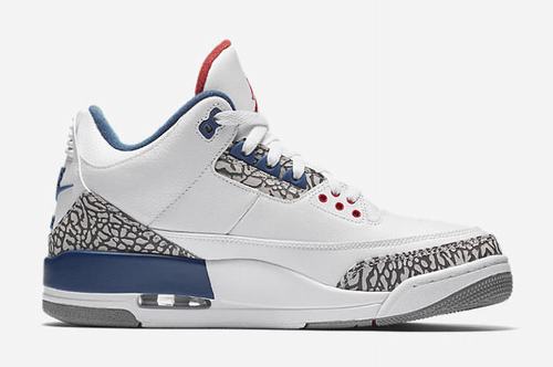 New Nike Air Jordan III(3) True Blue-100 Shoes Online