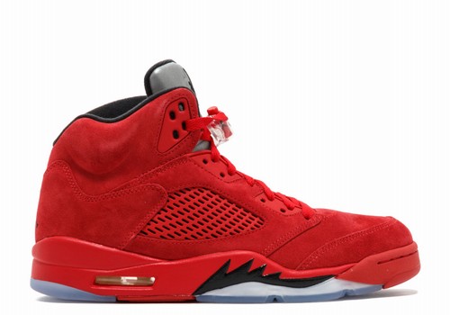 New Retro Air Jordan V(5) Red Suede-161 Shoes Online