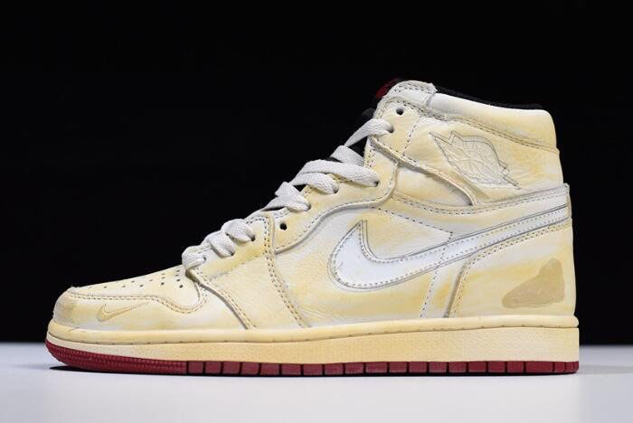 Nigel Sylvester x Air Jordan 1 High OG Sail/Varsity Red-Reflect Silver-White BV1803-106